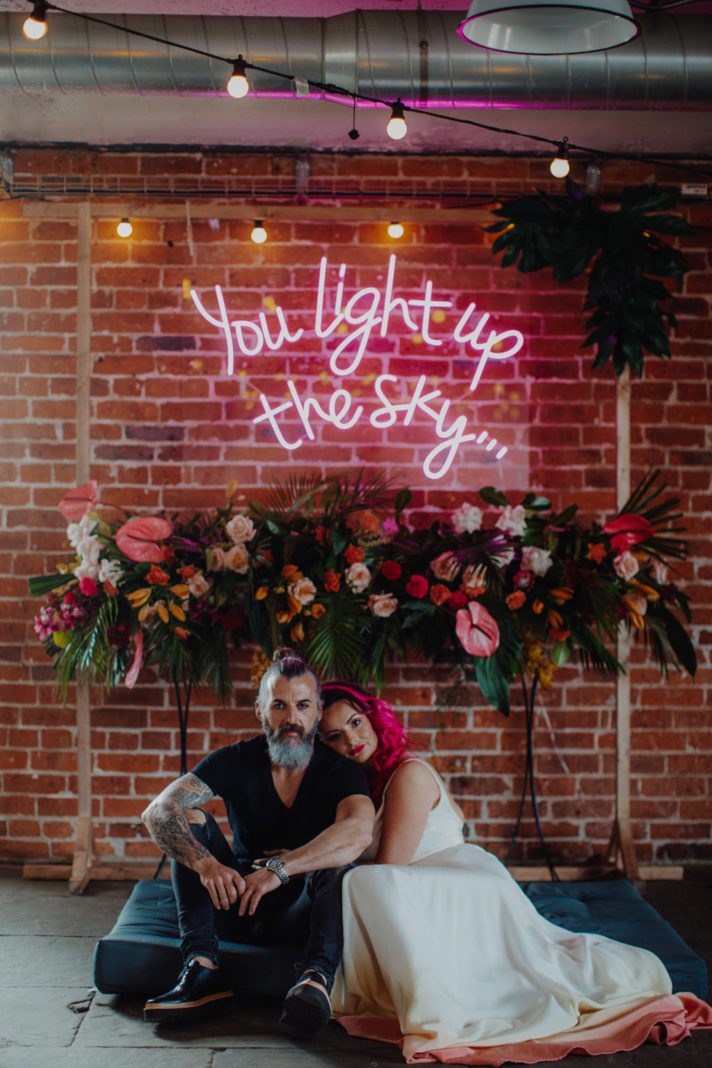 Tropical Neon Wedding Inspiration with Colourful Jungle Vibes