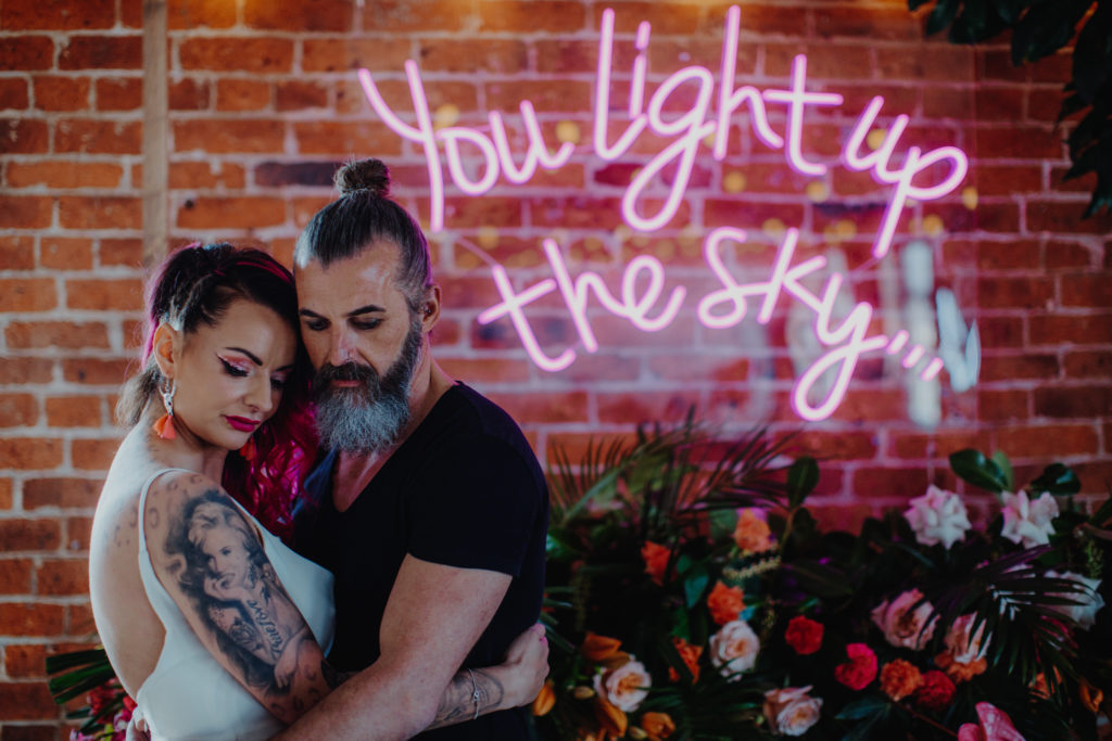 Tropical Neon Wedding Inspiration with Colourful Jungle Vibes