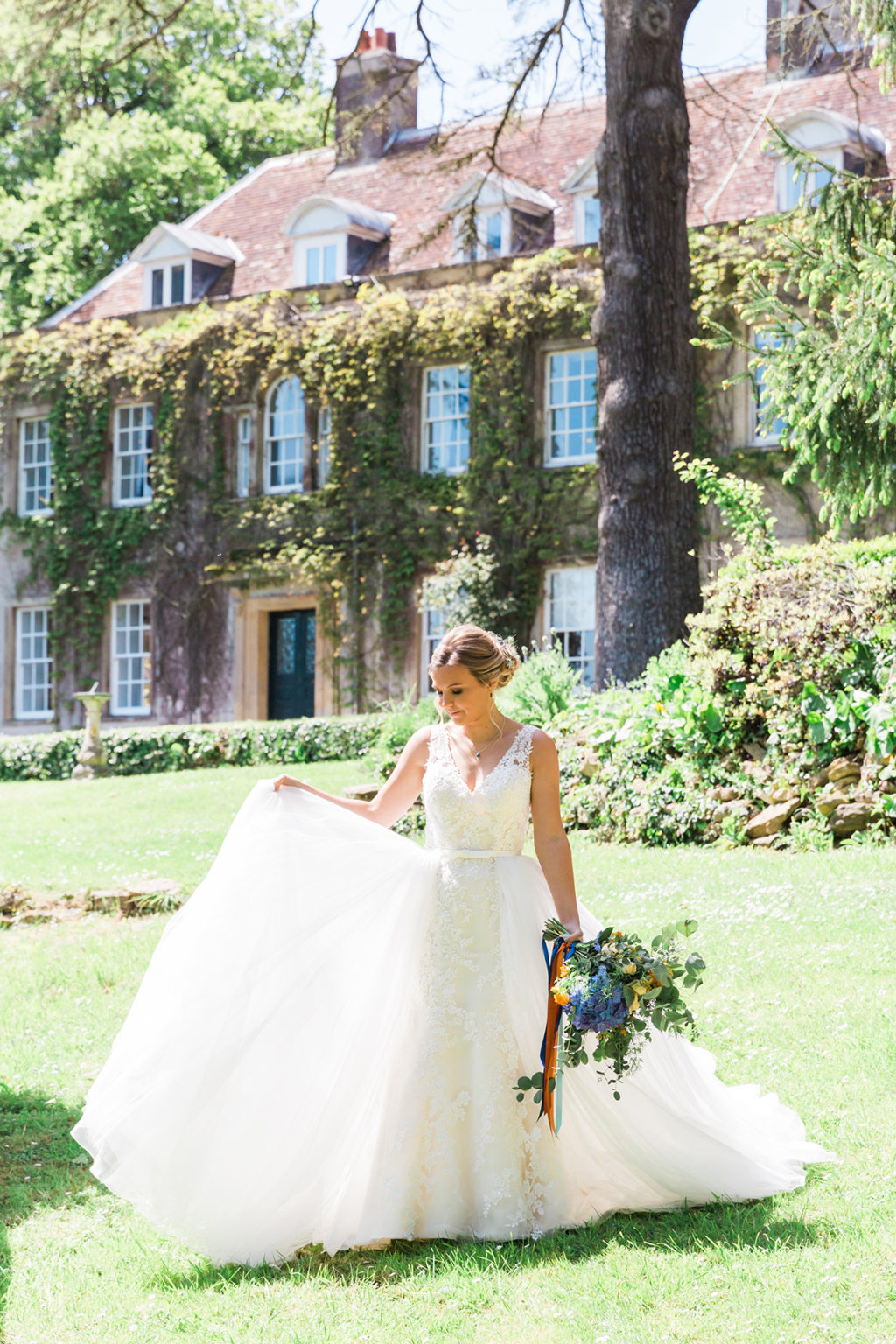 Classic English Country Wedding With Jewel Toned Styling