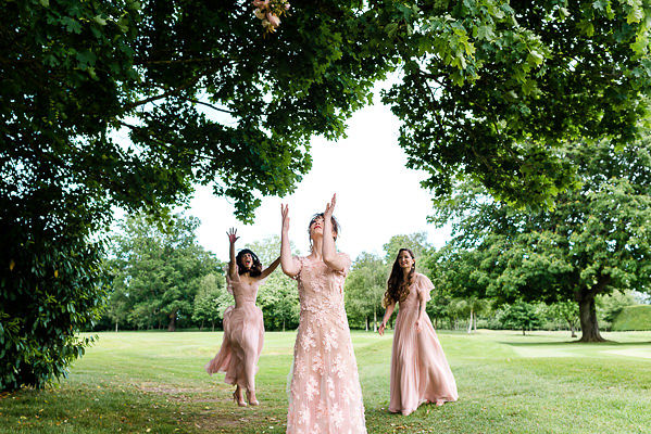 Romantic Modern Wedding With Pretty Styling and A Pink Wedding Dress