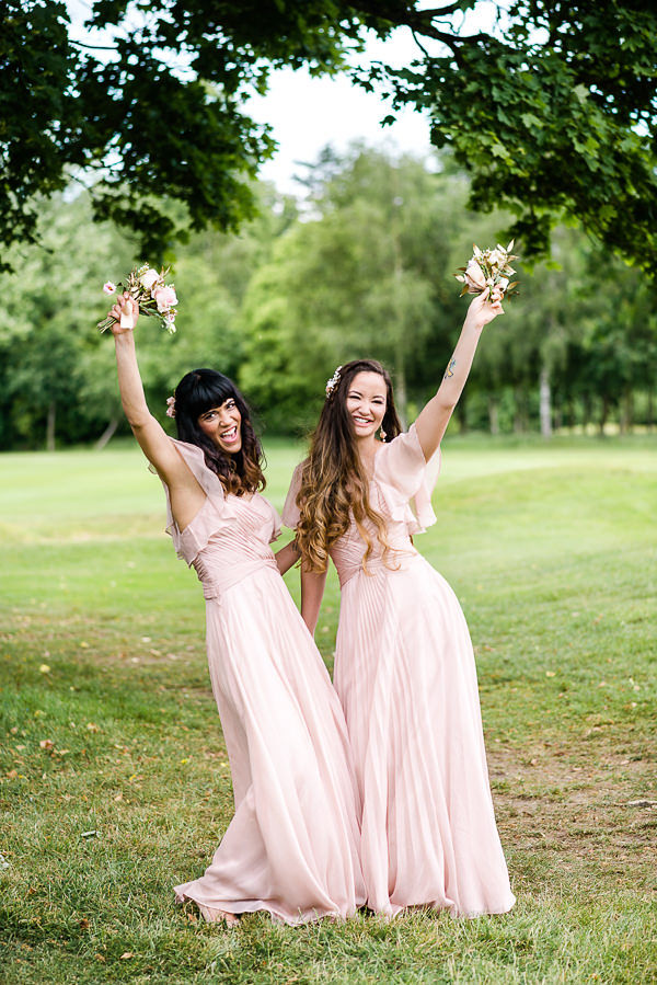 Romantic Modern Wedding With Pretty Styling and A Pink Wedding Dress