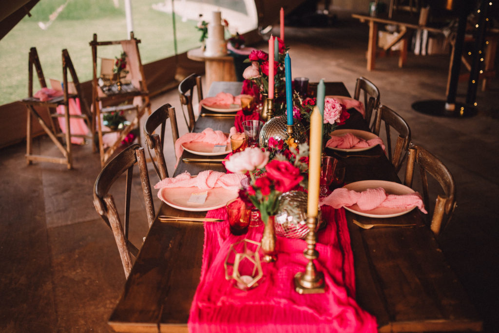 Boho Festival Wedding Inspiration With Colour Splash Rainbow Styling 