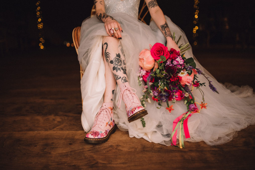 Boho Festival Wedding Inspiration With Colour Splash Rainbow Styling 