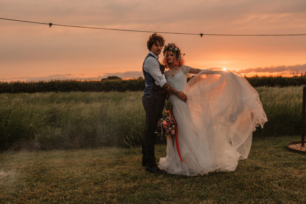 Boho Festival Wedding Inspiration With Colour Splash Rainbow Styling 