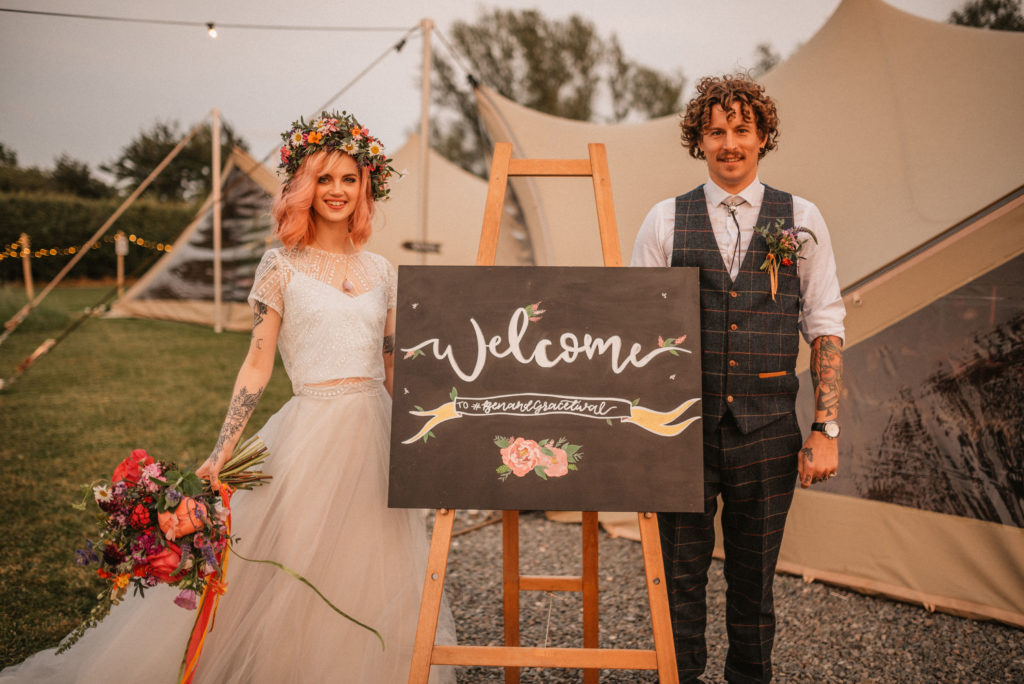 Boho Festival Wedding Inspiration With Colour Splash Rainbow Styling