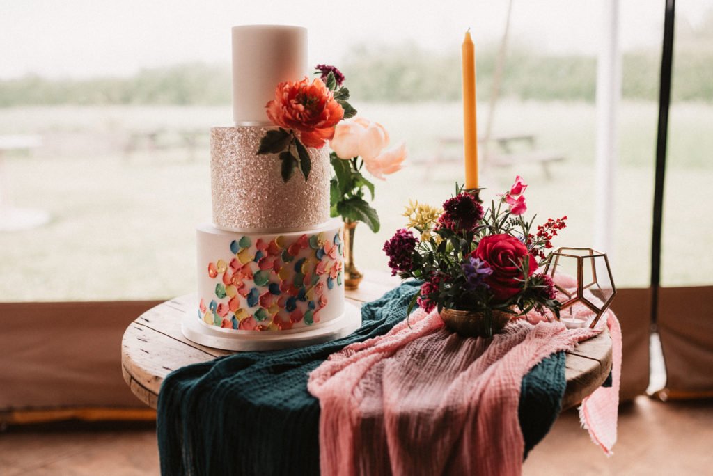 Boho Festival Wedding Inspiration With Colour Splash Rainbow Styling 