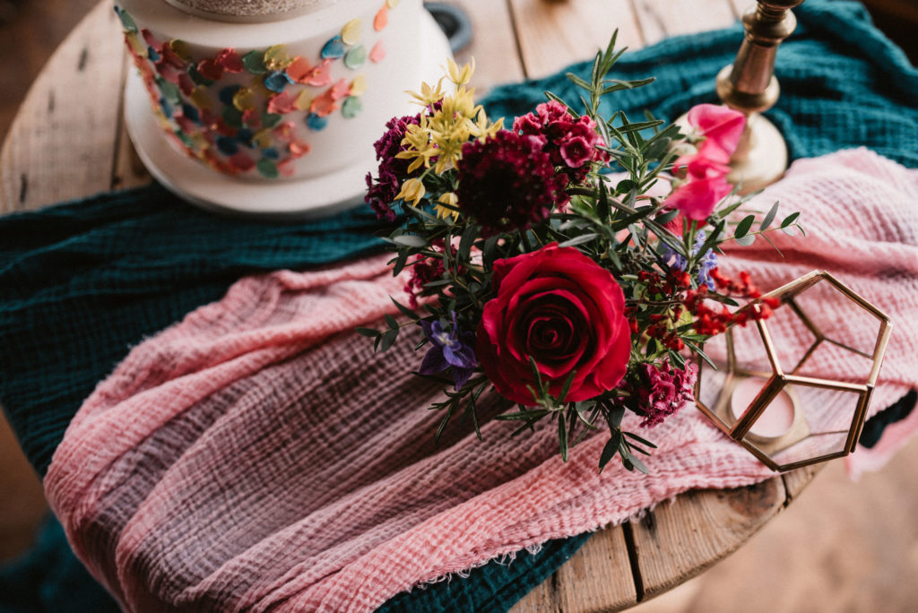 Boho Festival Wedding Inspiration With Colour Splash Rainbow Styling 