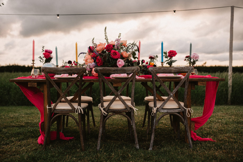 Boho Festival Wedding Inspiration With Colour Splash Rainbow Styling 