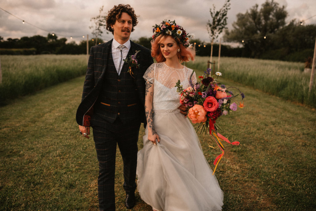 Boho Festival Wedding Inspiration With Colour Splash Rainbow Styling 