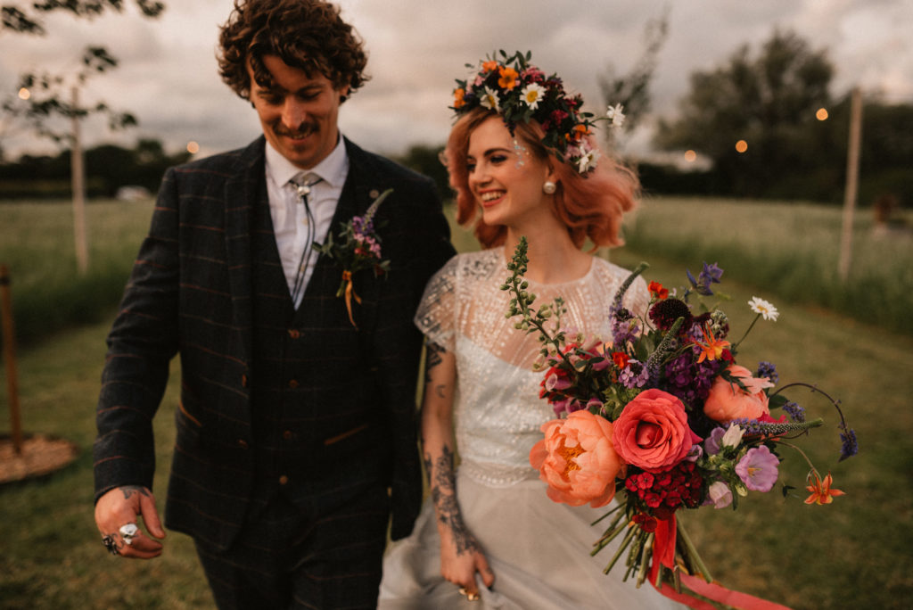 Boho Festival Wedding Inspiration With Colour Splash Rainbow Styling 