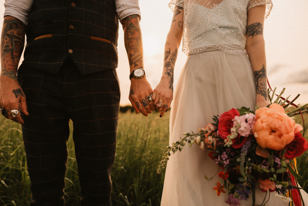 Boho Festival Wedding Inspiration With Colour Splash Rainbow Styling 