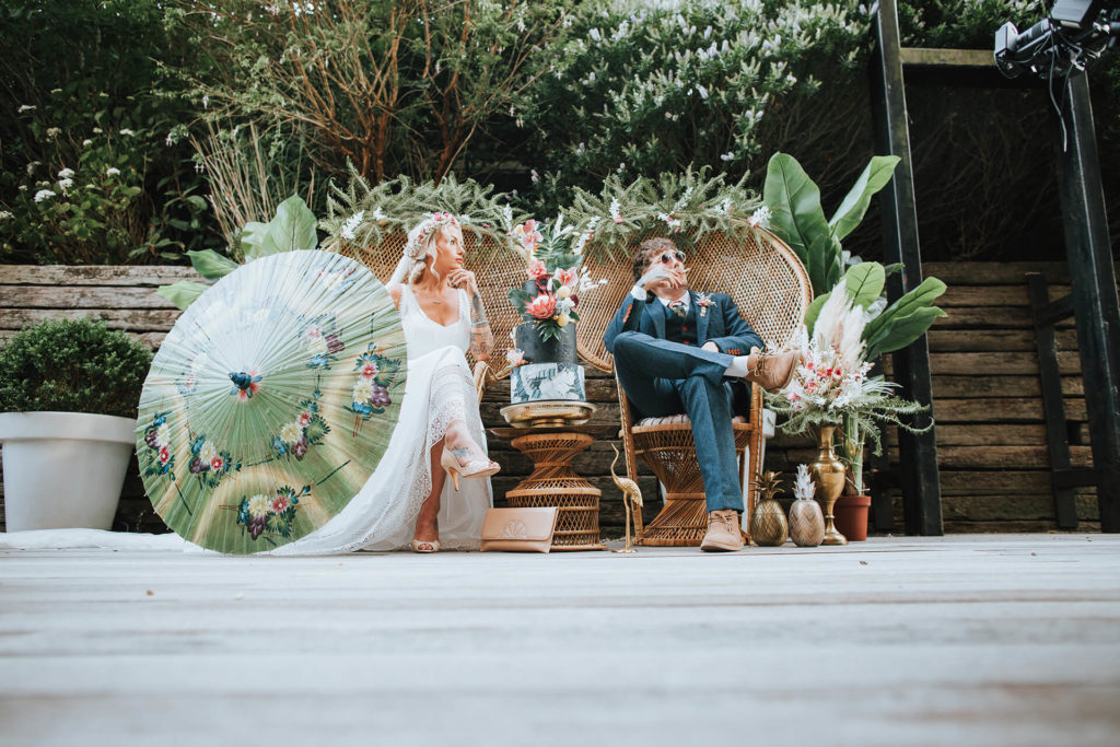 Tropical Festival Wedding at The Winding House Dover