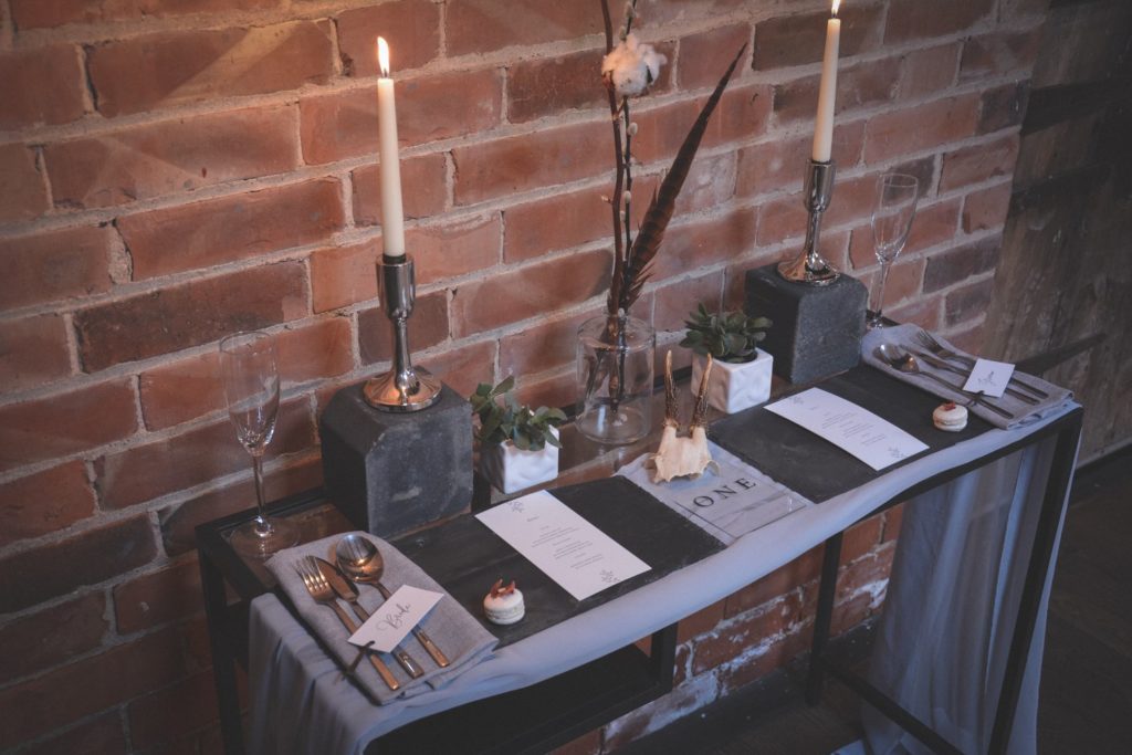 Industrial Luxe Wedding at Deighton Lodge With Simple Chic Style