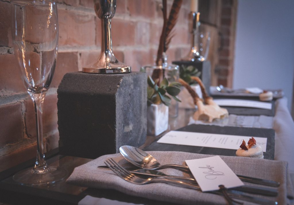 Industrial Luxe Wedding at Deighton Lodge With Simple Chic Style