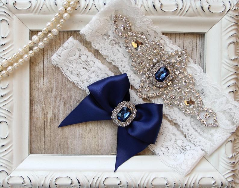 Blue Wedding Garter