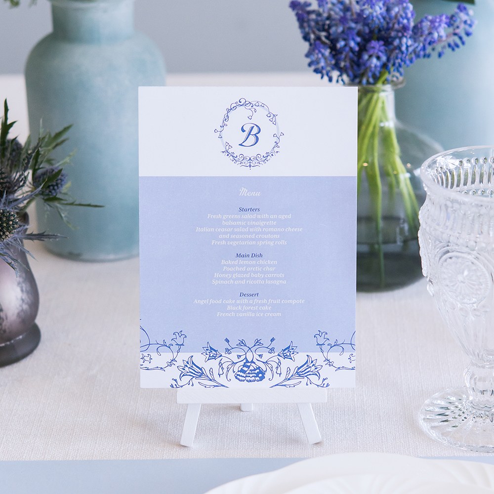 Blue Wedding Stationery