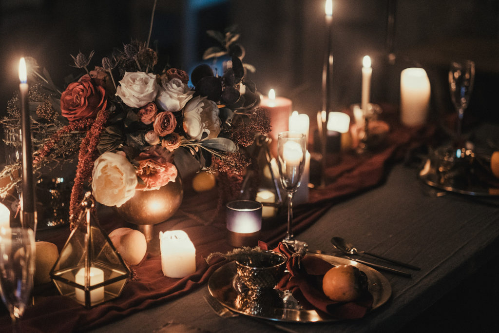 Luxury Labyrinth Halloween Wedding at Bolton Castle