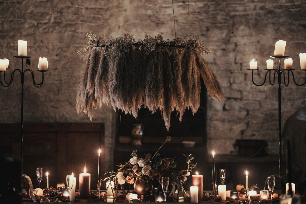 Luxury Labyrinth Halloween Wedding at Bolton Castle