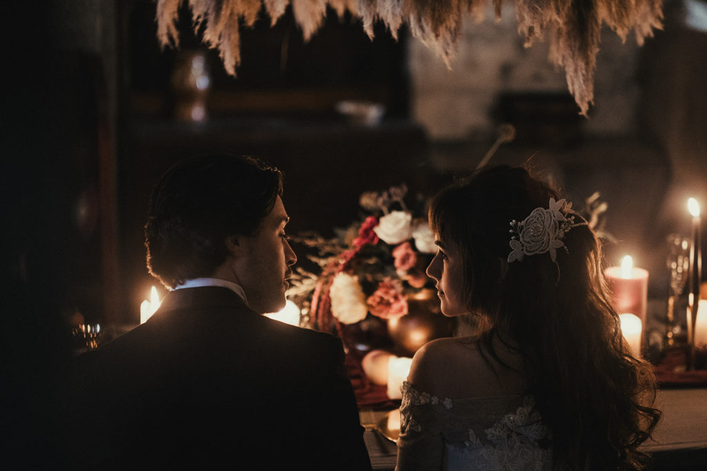 Luxury Labyrinth Halloween Wedding at Bolton Castle