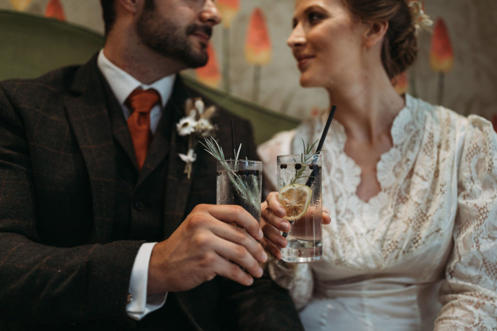 Ethical Vintage Elopement in Cambridge With 1940's Dress and Styling