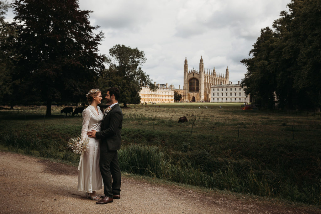 Ethical Vintage Elopement in Cambridge With 1940's Dress and Styling