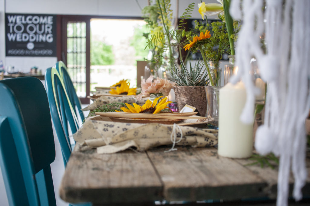 Not Just a White Wedding; Eco-Friendly Wedding With Bright Wild Florals