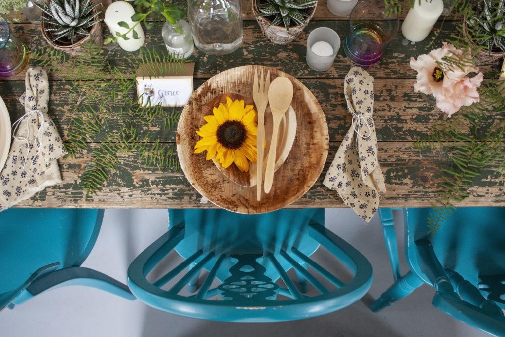 Not Just a White Wedding; Eco-Friendly Wedding With Bright Wild Florals