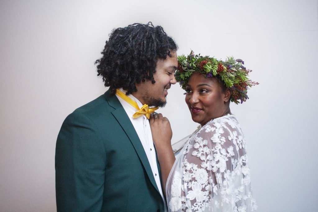 Not Just a White Wedding; Eco-Friendly Wedding With Bright Wild Florals