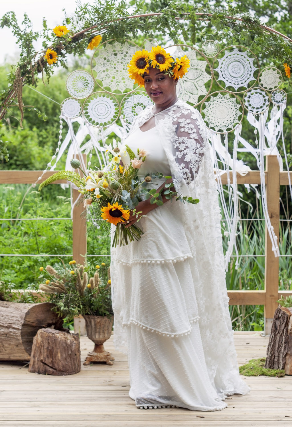 Not Just a White Wedding; Eco-Friendly Wedding With Bright Wild Florals