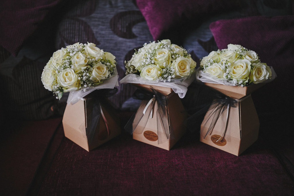 Traditional Irish Wedding with Black Tie Suits and A Navy and Gold Cake