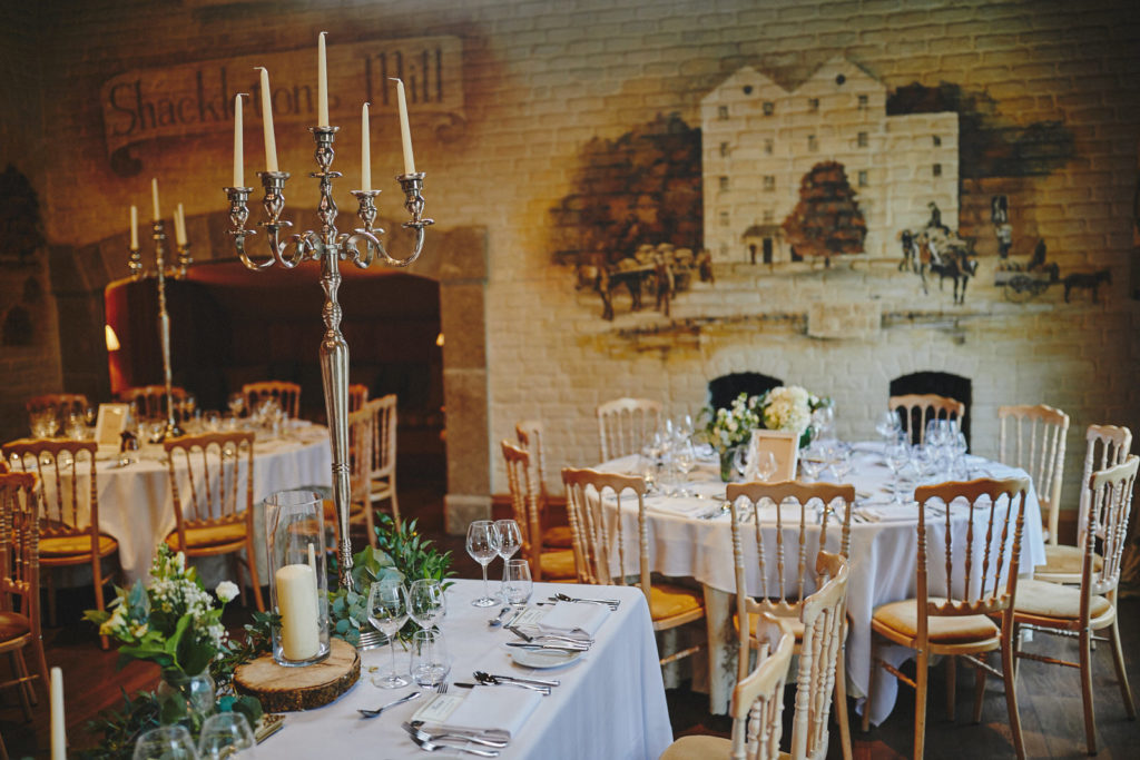 Traditional Irish Wedding with Black Tie Suits and A Navy and Gold Cake