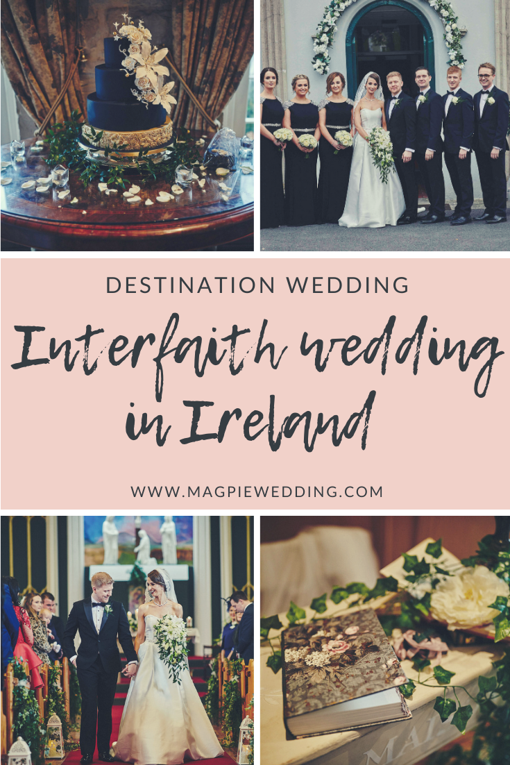 Traditional Interfaith Church Wedding at The Cliff at Lyons, Kildare, Ireland