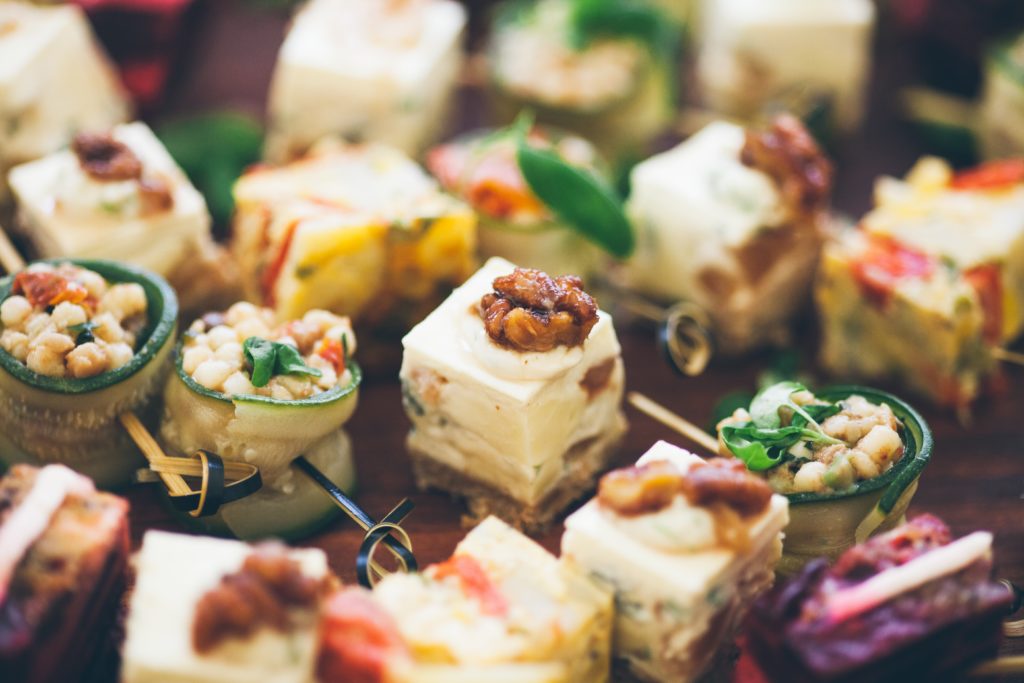 How to reduce the carbon footprint of your eco friendly wedding canapes