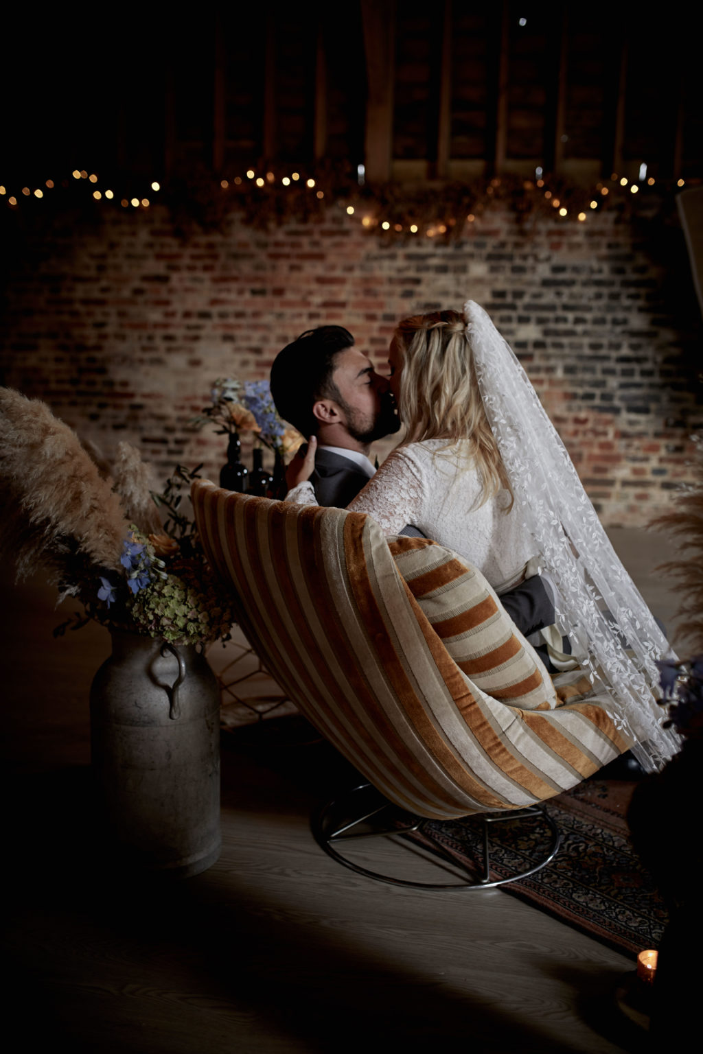 Luxe 1970's Inspired Wedding at Bysshe Court Barn Surrey