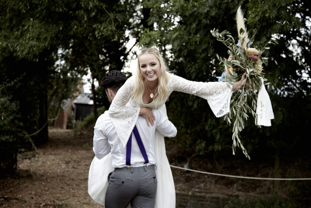 Luxe 1970's Inspired Wedding at Bysshe Court Barn Surrey