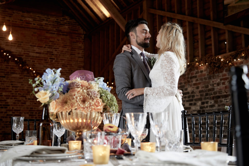 Luxe 1970's Inspired Wedding at Bysshe Court Barn Surrey