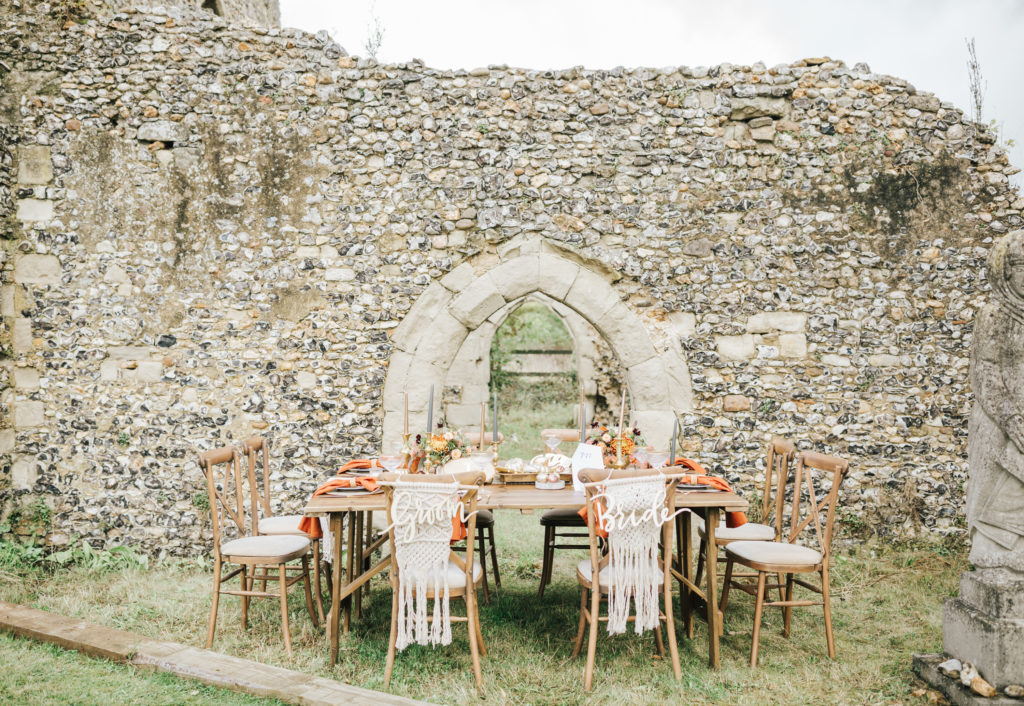 Outdoor Autumn Wedding with Luxe Styling at The Orchards at Chesfield