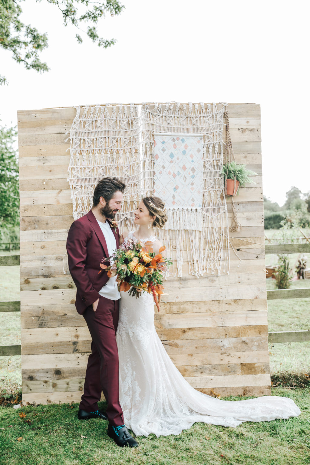 Outdoor Autumn Wedding with Luxe Styling at The Orchards at Chesfield