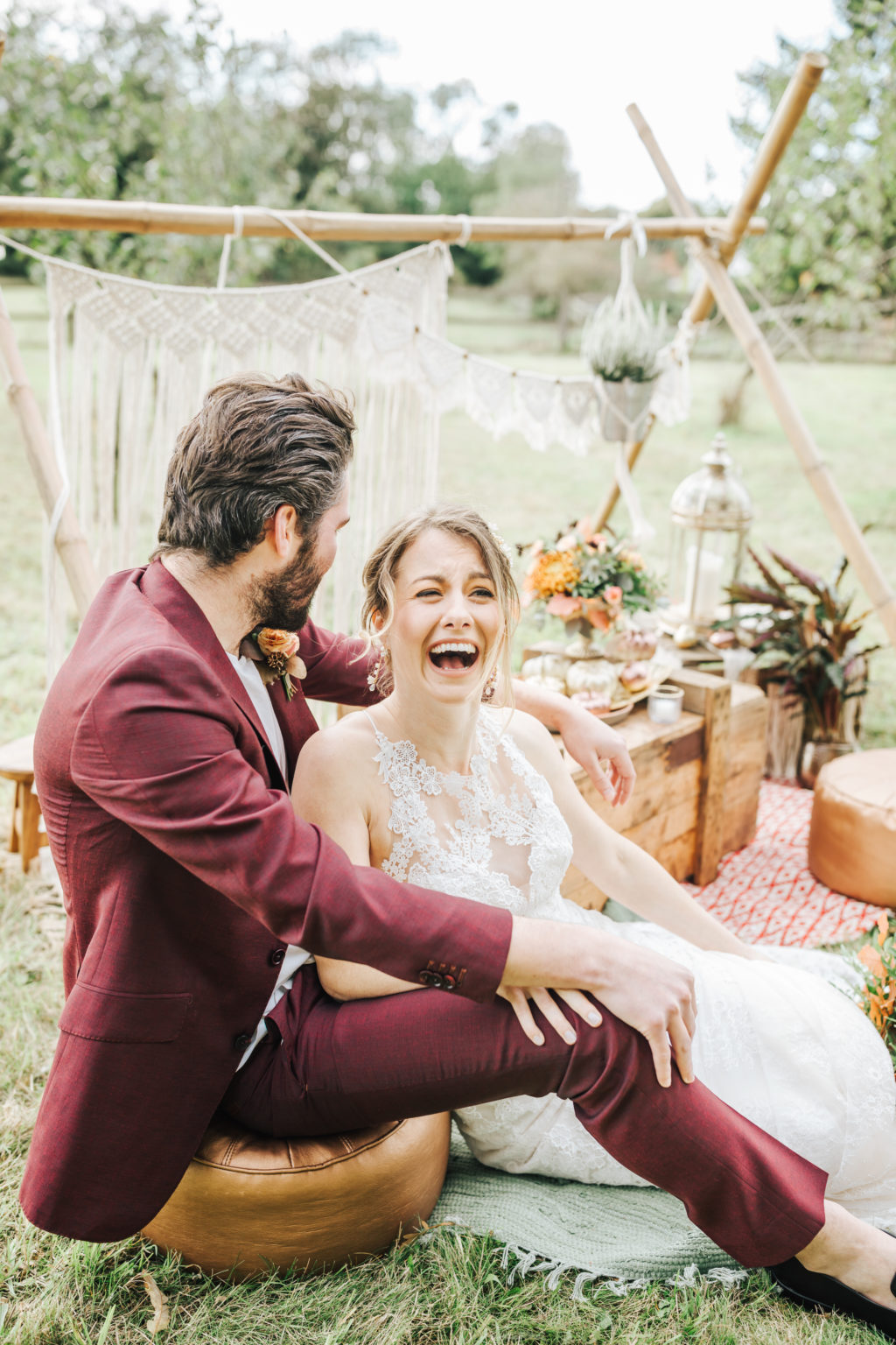 Outdoor Autumn Wedding with Luxe Styling at The Orchards at Chesfield