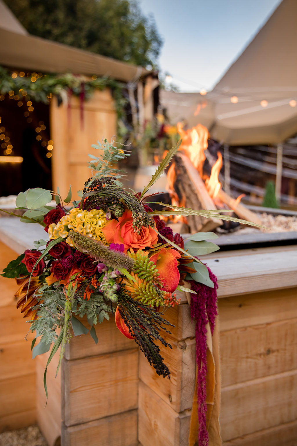 Autumnal Bonfire Wedding at Blacknest Country Club, Essex