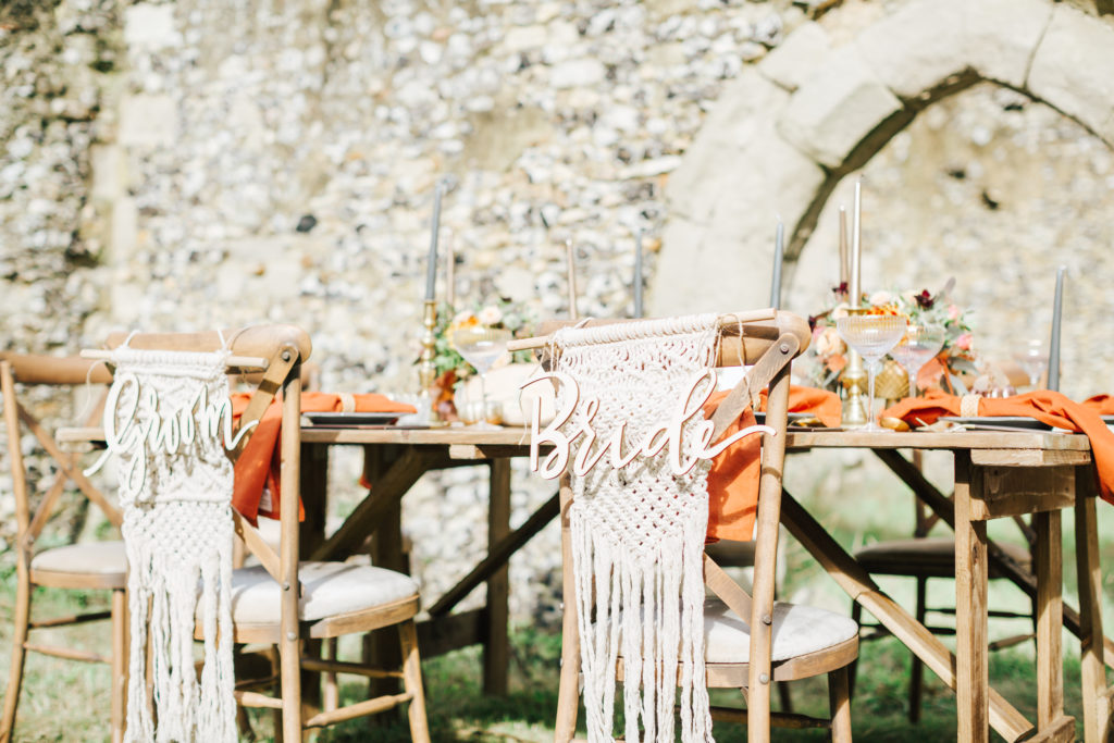 Outdoor Autumn Wedding with Luxe Styling at The Orchards at Chesfield