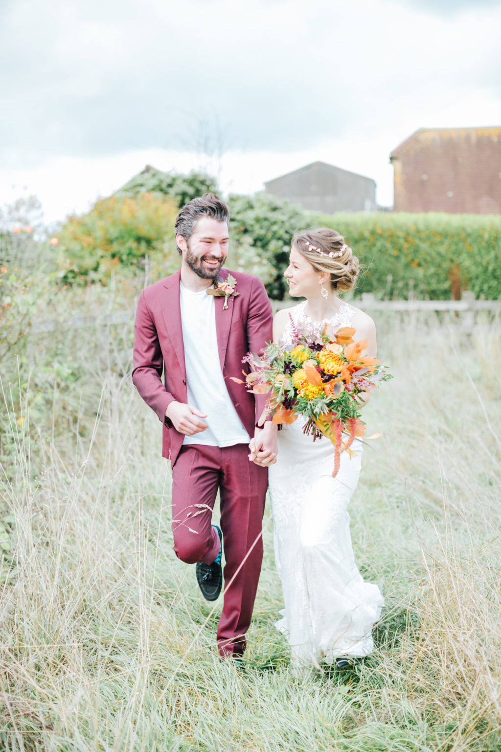 Outdoor Autumn Wedding with Luxe Styling at The Orchards at Chesfield