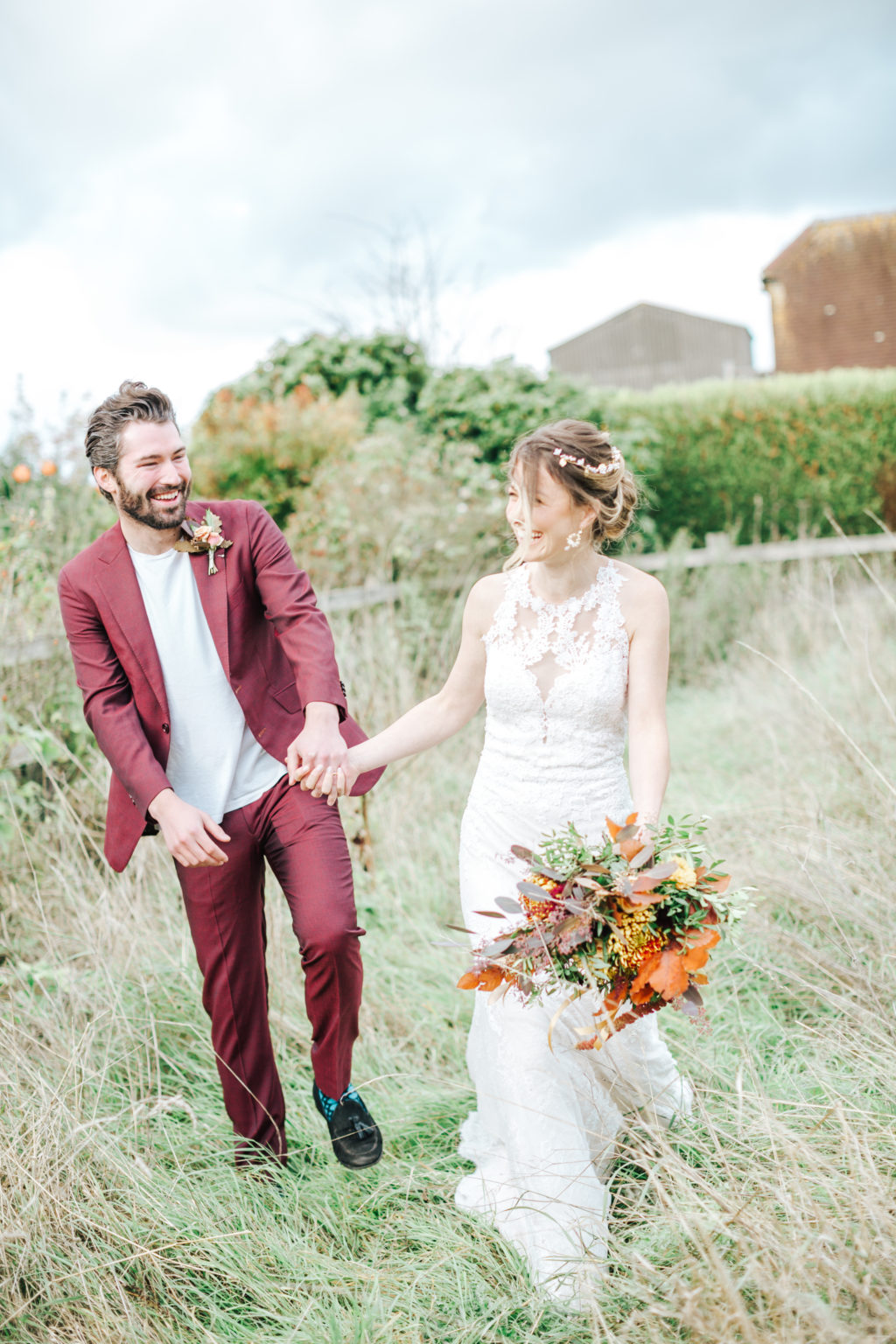 Outdoor Autumn Wedding with Luxe Styling at The Orchards at Chesfield