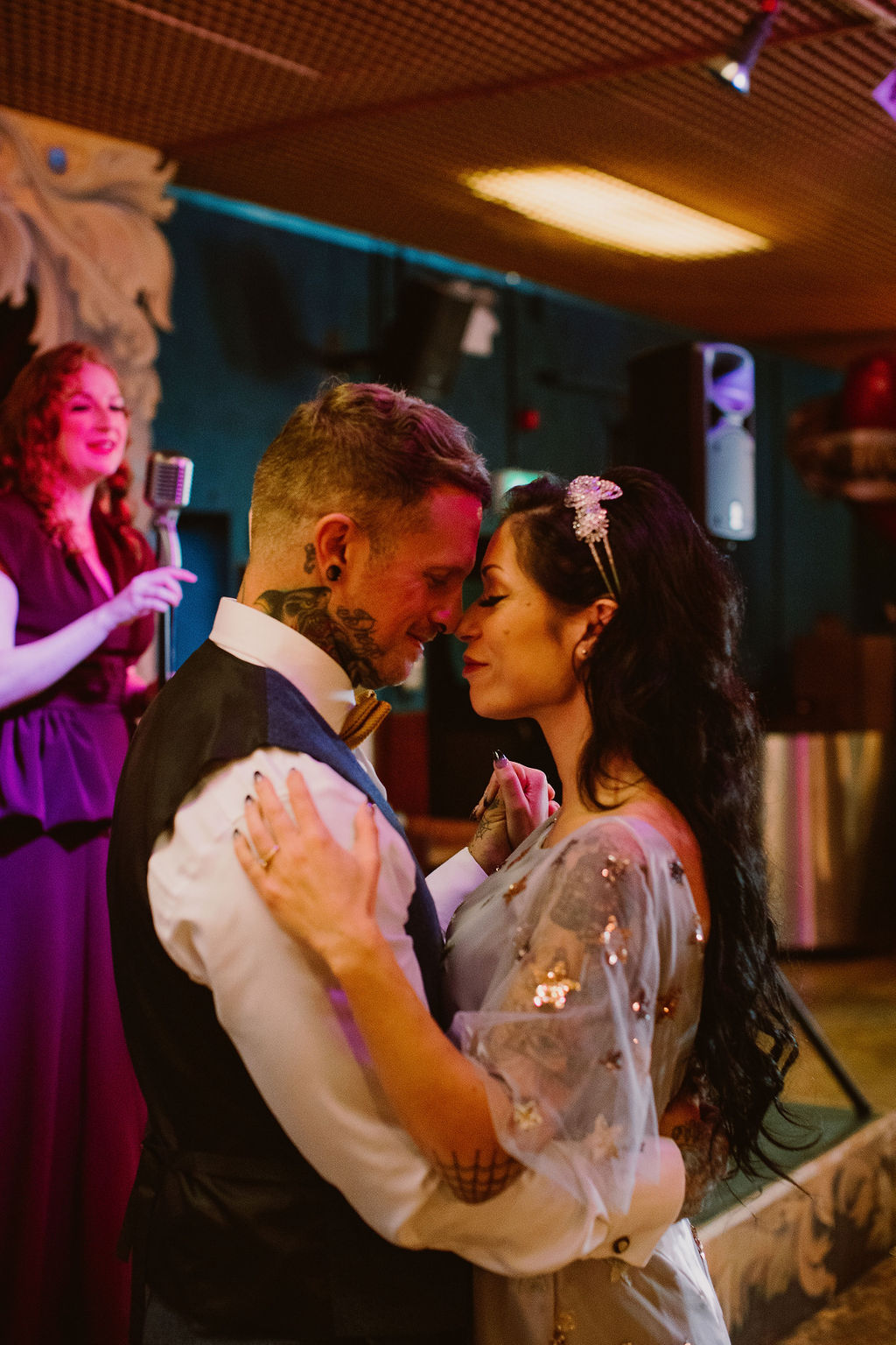 Vintage Cabaret Wedding Inspiration at The Lucky 7 Club Devon