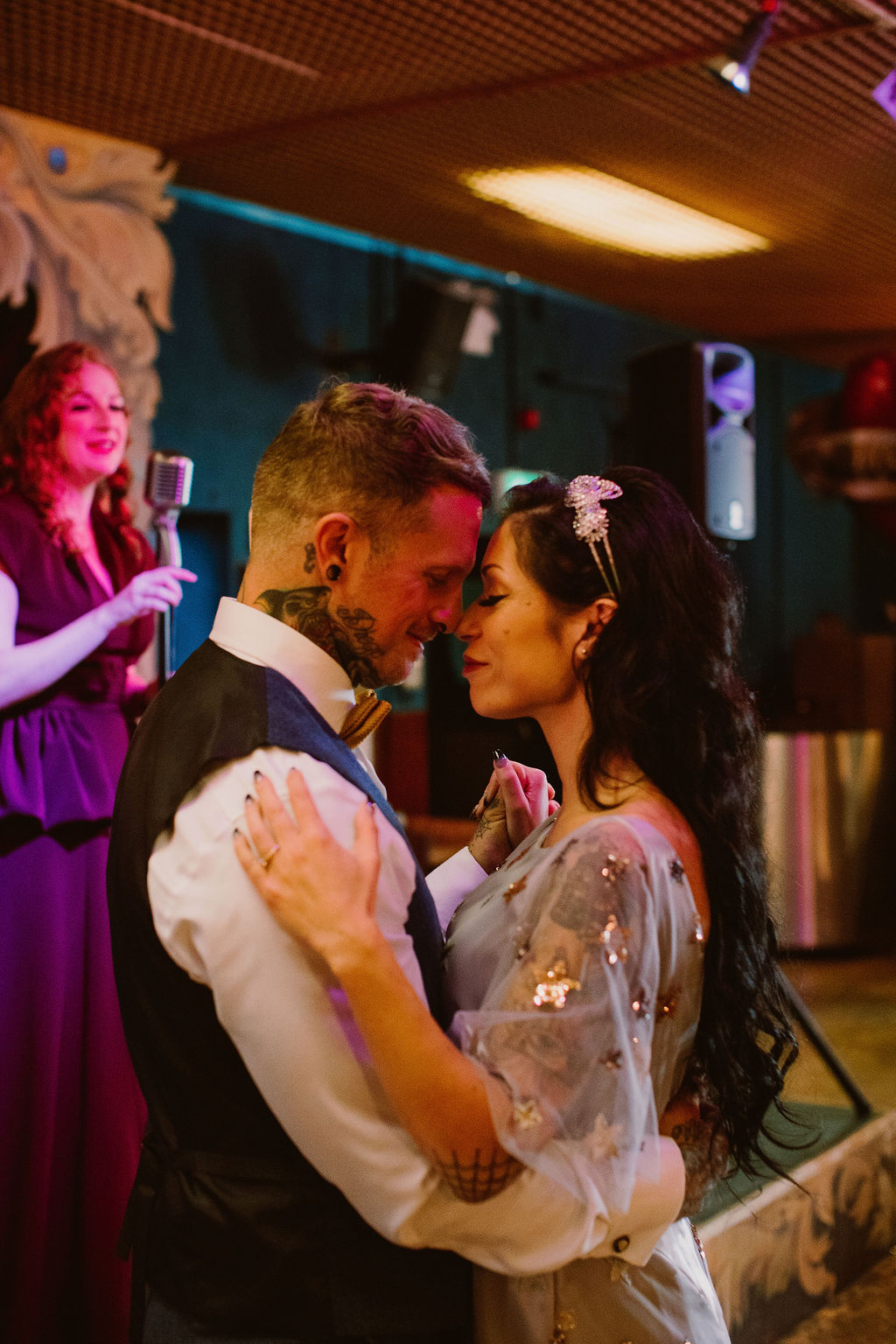 Vintage Cabaret Wedding Inspiration at The Lucky 7 Club Devon