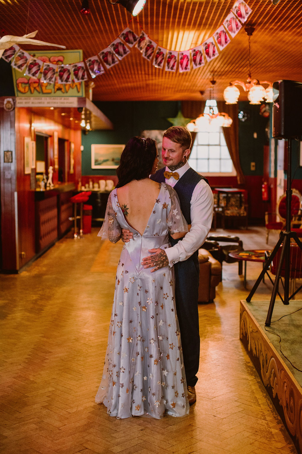 Vintage Cabaret Wedding Inspiration at The Lucky 7 Club Devon