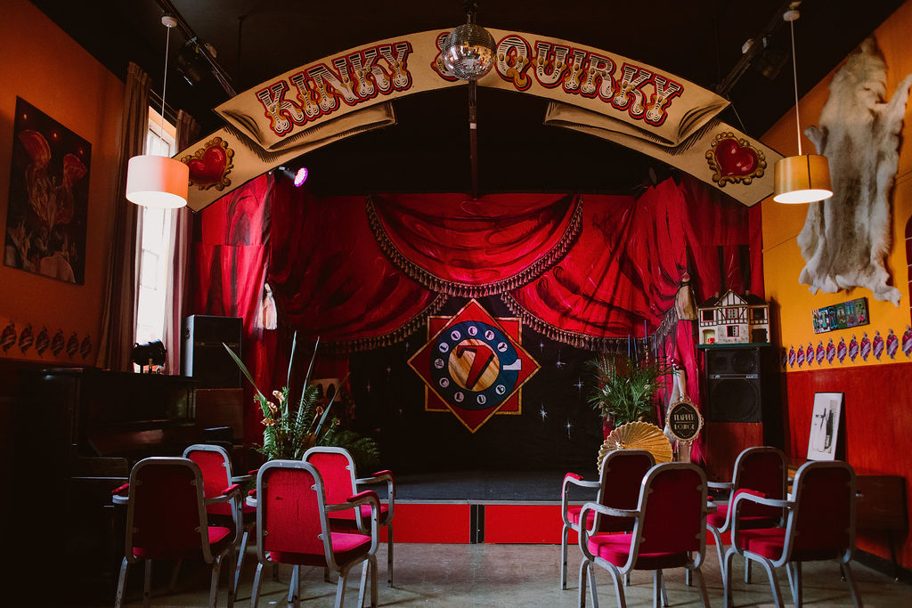 Vintage Cabaret Wedding Inspiration at The Lucky 7 Club Devon