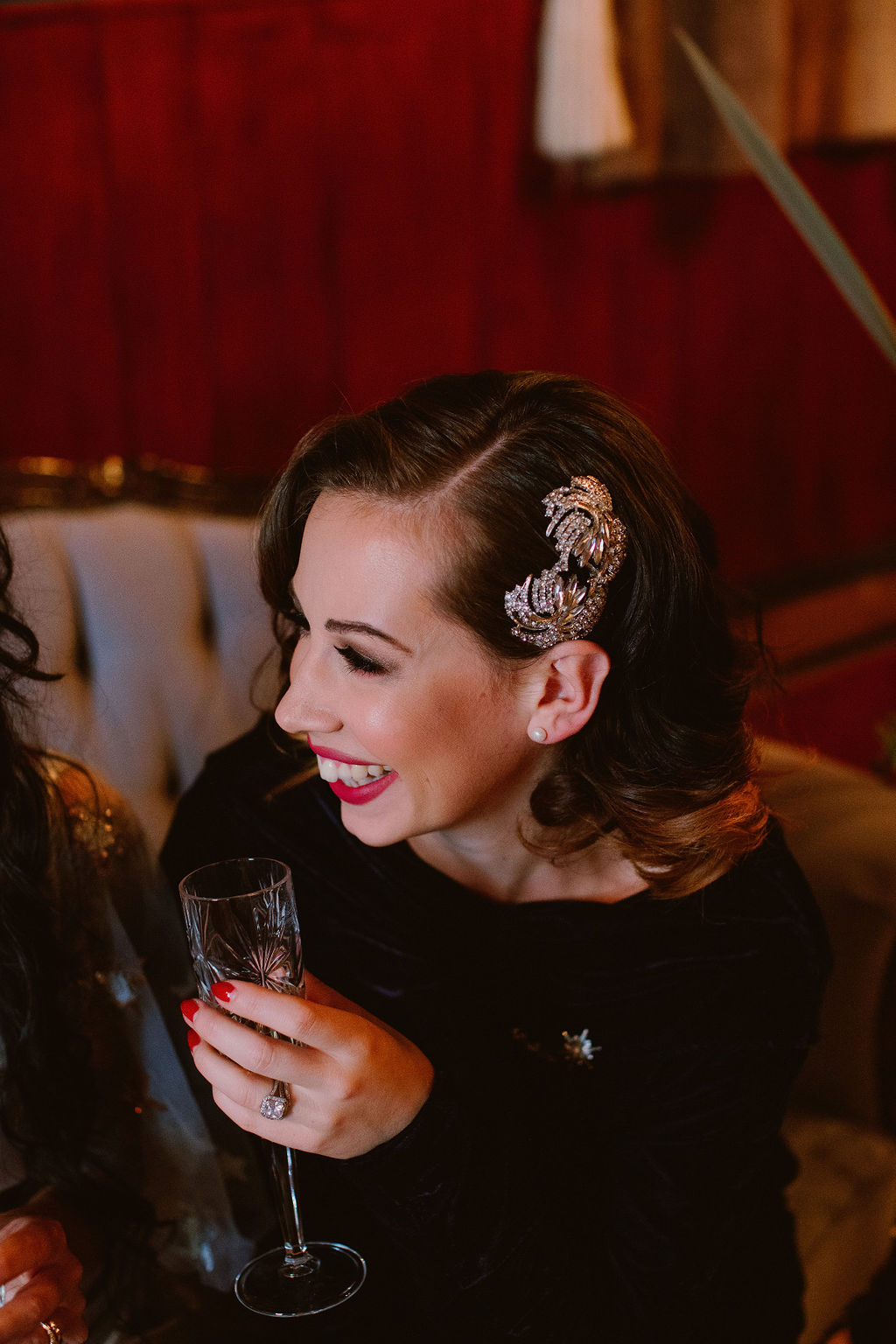 Vintage Cabaret Wedding Inspiration at The Lucky 7 Club Devon