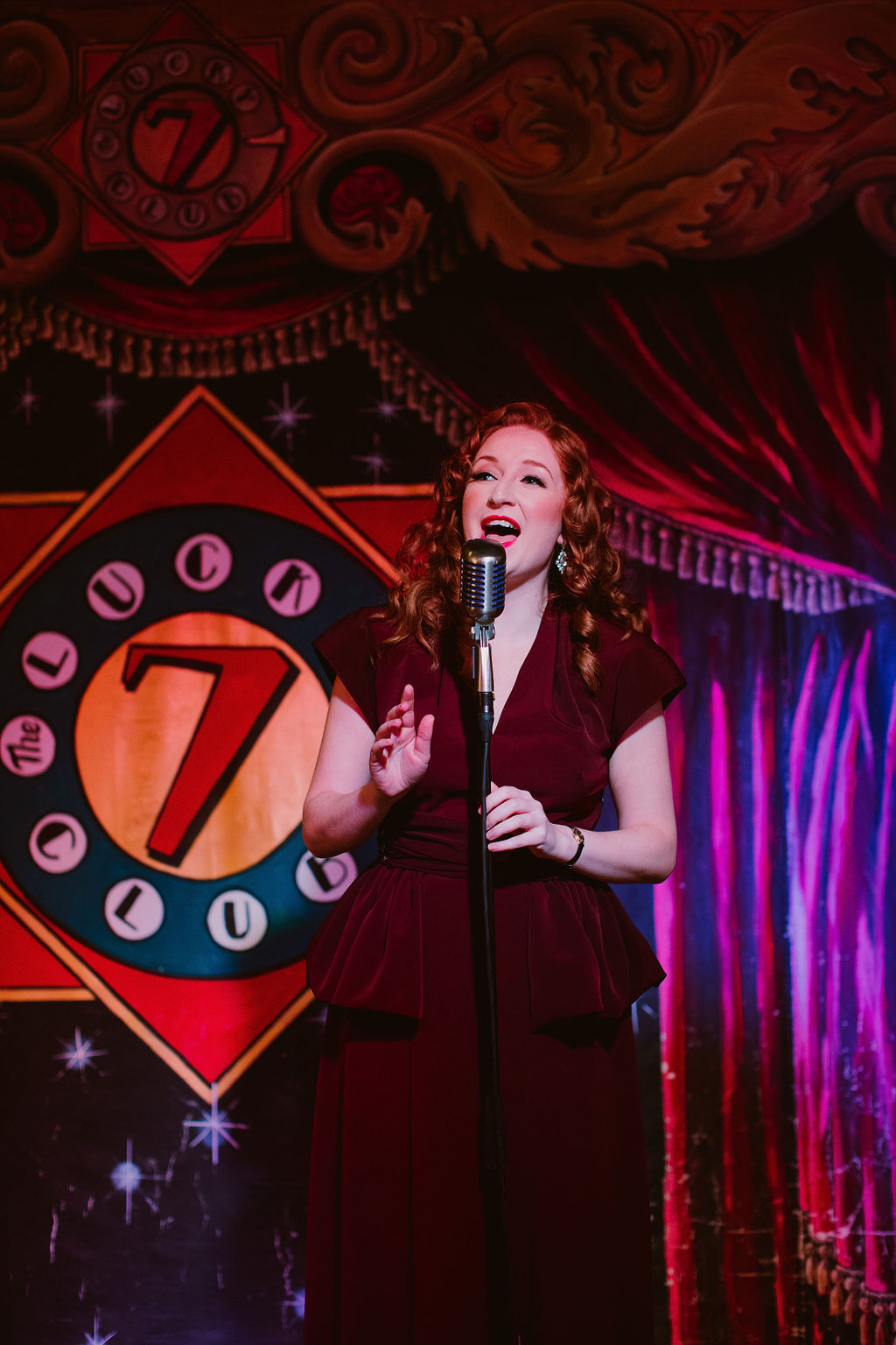 Vintage Cabaret Wedding Inspiration at The Lucky 7 Club Devon