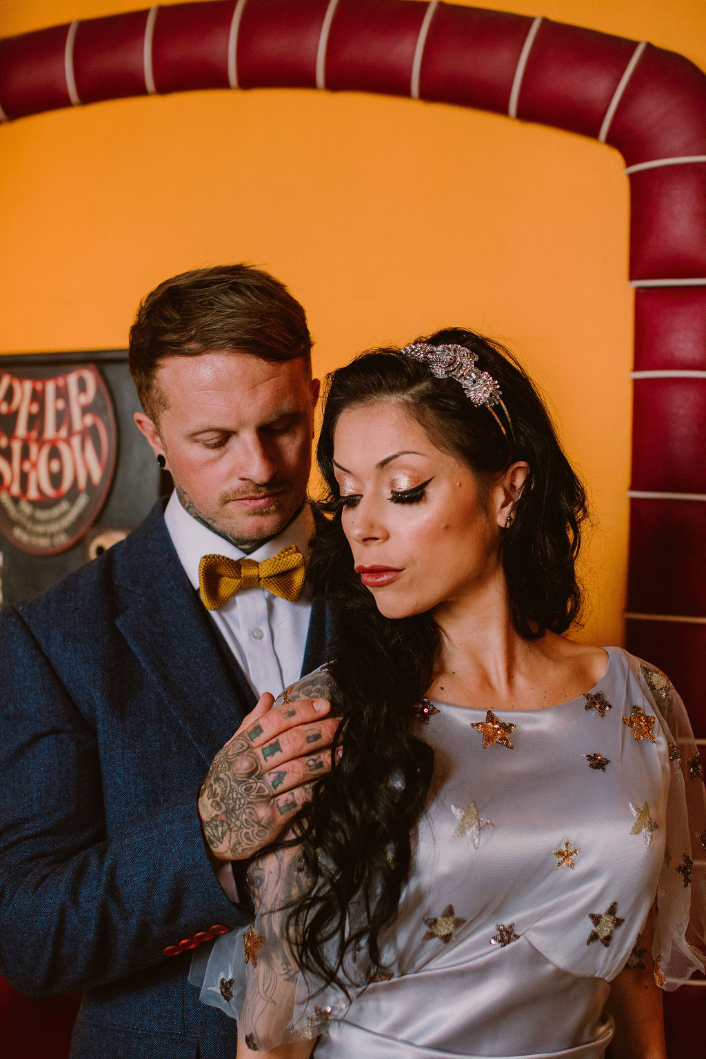 Vintage Cabaret Wedding Inspiration at The Lucky 7 Club Devon